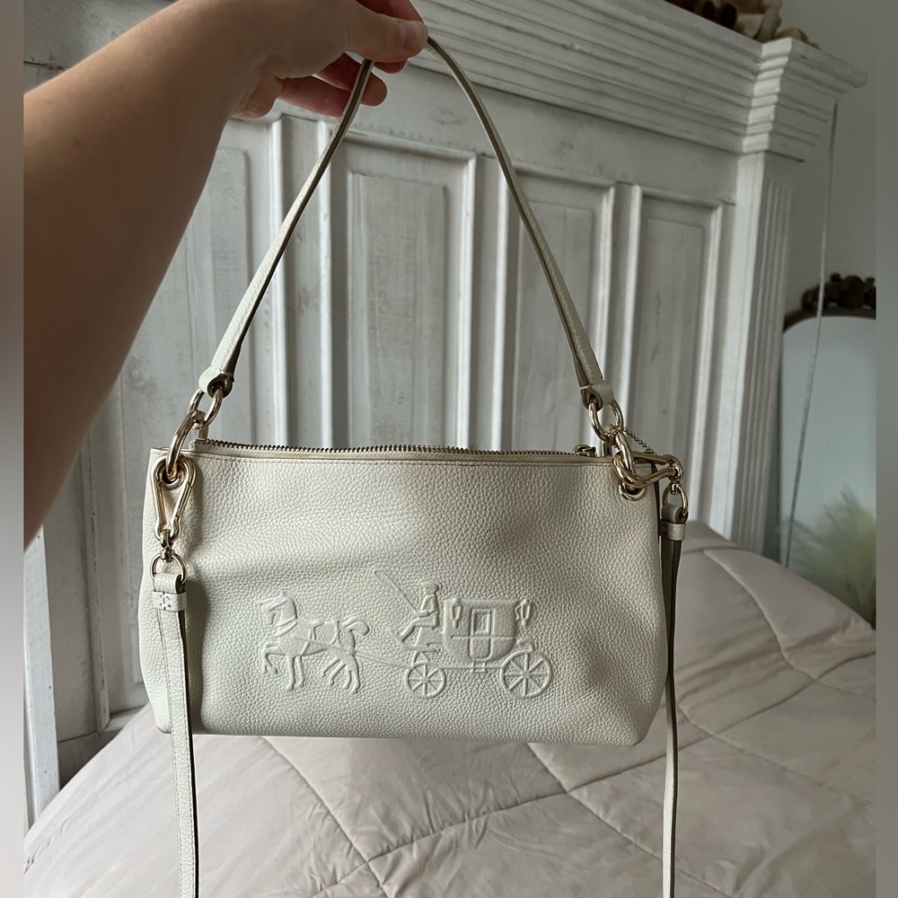 Coach embossed Charley crossbody bag